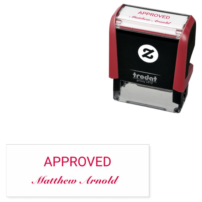Professional Self Inking Approved Stamp with Signa (In Situ)