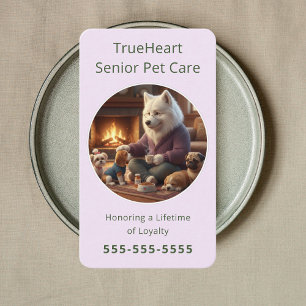 Professional Senior Dog Sitter Geriatric Pet Care Business Card