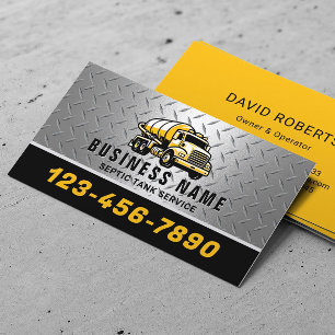 Professional Septic & Pumping Service Business Card