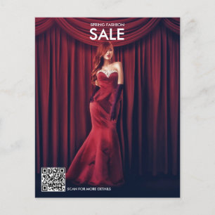 Professional Shop Promotional Photo QR Code Flyer