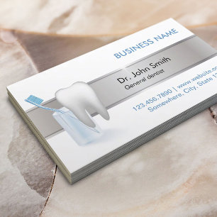 Professional Silver Belt Dental Appointment Card