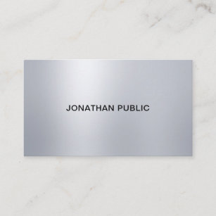 Professional Silver Look Lights Elegant Modern Top Business Card