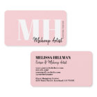 Professional Simple Blush Pink Monogram