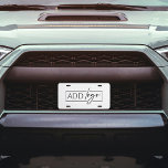 Professional Simple Business Logo Branded License Plate<br><div class="desc">Create custom car license plates for your car with this simple business logo license plate design,  Suited to rectangle company logos and printed on aluminium or plastic number plate. You can change the background colour or add additional text when editing using the zazzle editing tool.</div>