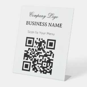 Professional simple custom Restaurant Business  Pedestal Sign