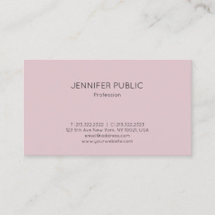 Professional Simple Design Modern Elegant Plain Business Card