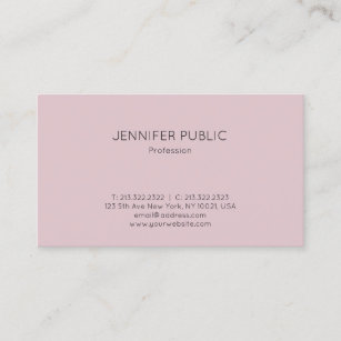 Professional Simple Design Modern Elegant Plain Business Card