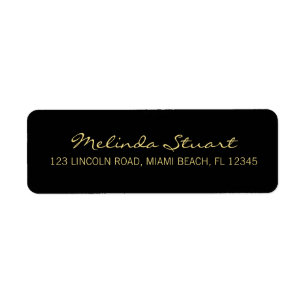 Professional Simple Modern Black and Gold