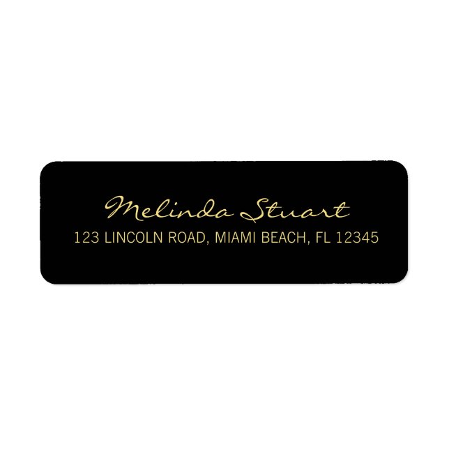Professional Simple Modern Black and Gold (Front)