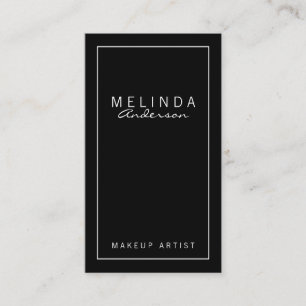 Professional Simple Modern Black and White Business Card