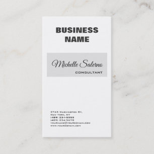 Professional Simple Modern Elegant Handwriting Business Card