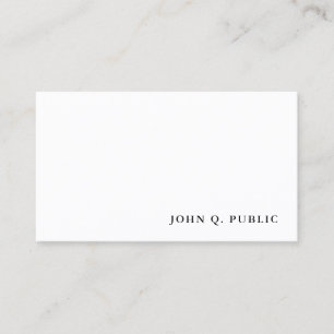 Professional Simple Modern Minimalist Template Business Card
