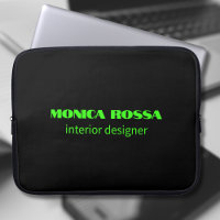 Professional Simple Modern Neon Green Black
