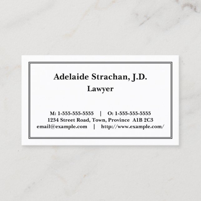 Professional, Simple & Neutral Business Card (Front)