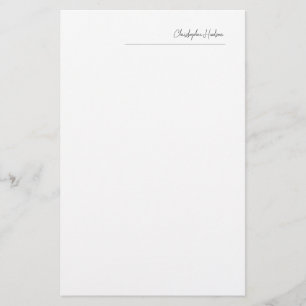Professional Simple Plain Create Customize Stationery