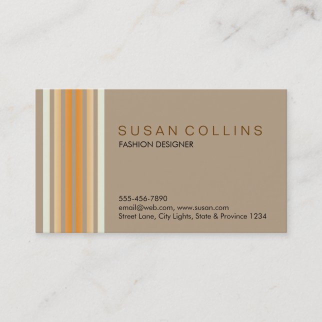 Professional Simple Plain Elegant Modern Business Card (Front)