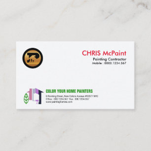 Professional Simple Stylish Colourful Home Business Card