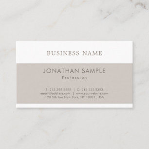 Professional Sleek Graphic Design Modern Plain Business Card