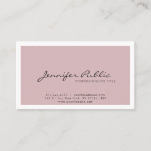 Professional Sleek Plain Classy Colours Modern Business Card