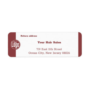 Professional Smoky Topaz & White Return Address