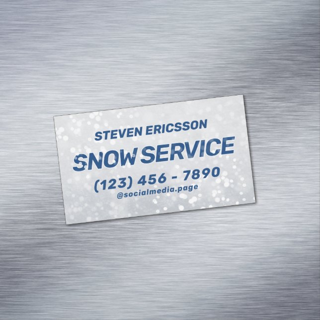 Professional snow removal winter service 	Magnetic business card (In Situ)
