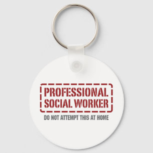 Professional Social Worker Keychain