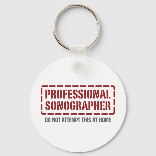Professional Sonographer Keychain (Front)