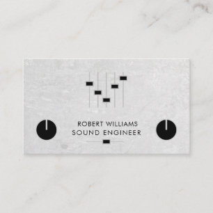 Professional Sound Engineer Music DJ Controller Bu Business Card