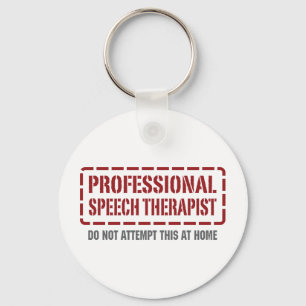 Professional Speech Therapist Keychain