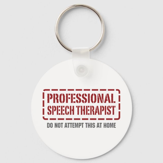 Professional Speech Therapist Keychain (Front)