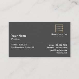 Professional Split Business Card
