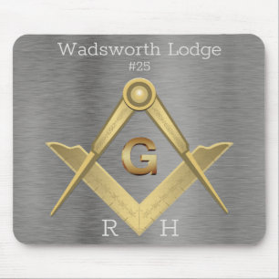 Professional Square and Compass Masonic Mouse Pad