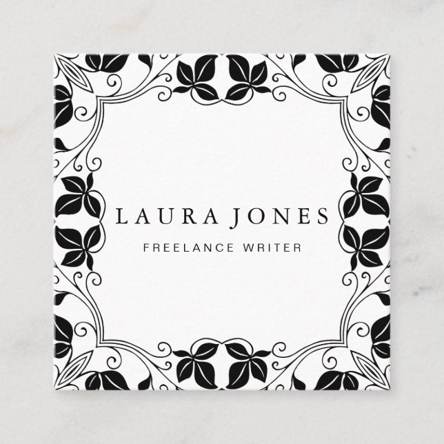 Professional Square Business Card (Front)