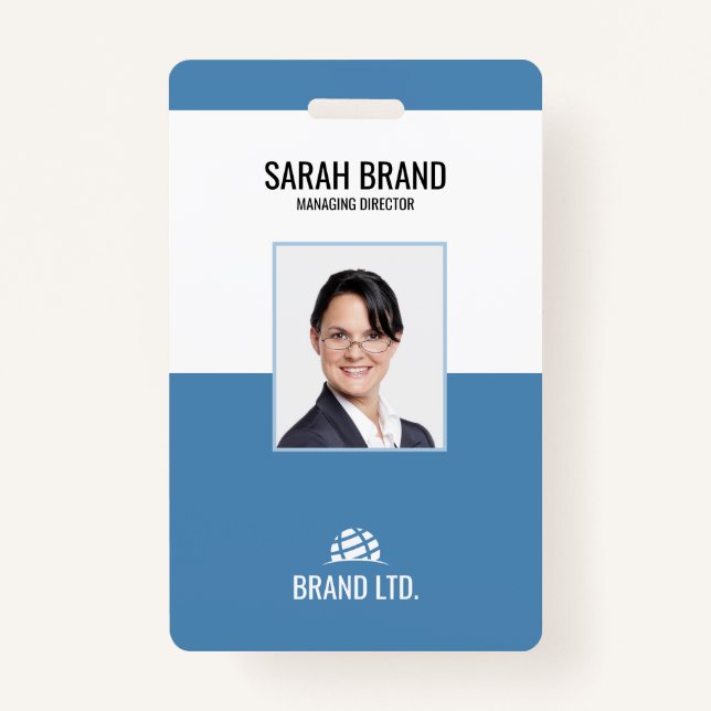 Professional Staff Business Employee ID Badge (Front)