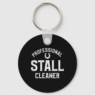 Professional Stall Cleaner Horseback Riding Equest Keychain