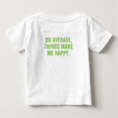 Professional Statistician Iconic Design Custom Baby T-Shirt (Back)