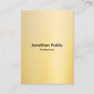 Professional Stylish Faux Gold Template Business Card