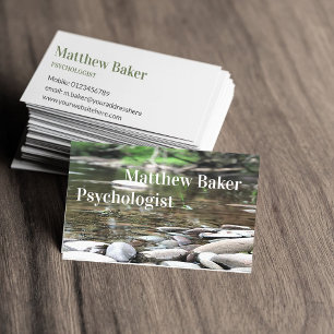 Professional Summer Stream Photo Calm  Business Card