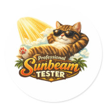 Professional Sunbeam Tester Cat Sticker