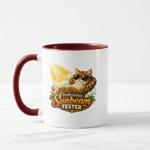 Professional Sunbeam Tester Funny Cat Com Mug