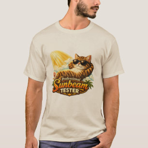 Professional Sunbeam Tester Funny Cat T-S T-Shirt
