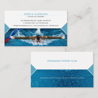 Professional Swimming Trainer | Coach Business Card