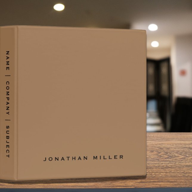 Professional Tan & Black Custom Name Binder (Creator Uploaded)