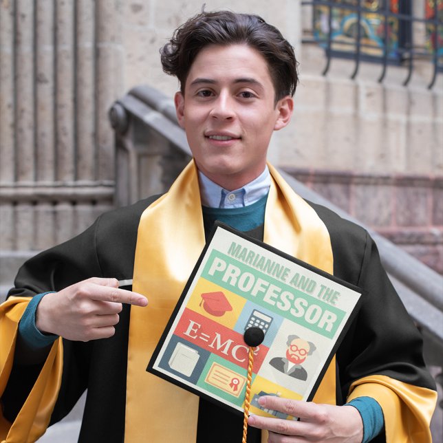 Professional Teacher Iconic Designed Graduation Cap Topper (Creator Uploaded)