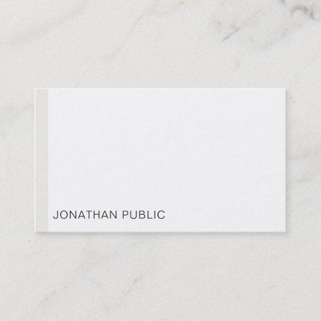 Professional Template Modern Minimalist Elegant Business Card (Front)