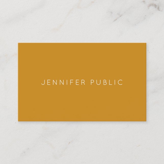 Professional Template Sophisticated Trend Colours Business Card (Front)