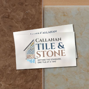 Professional Tile Installer - Stone Contractor Business Card