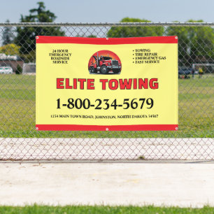 Professional Tow Truck Service Banner
