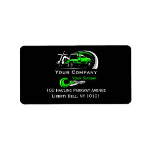 Professional Towing Company, Hauling Service Busin Label