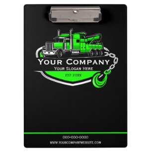 Professional Towing Company, Hauling Service Clipboard